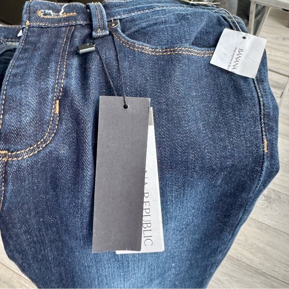 Banana Republic Dark Blue Wide Leg Jeans - Picture 5 of 5